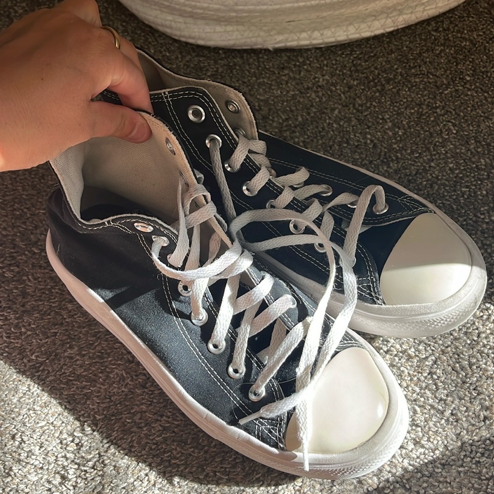 Platform black converse